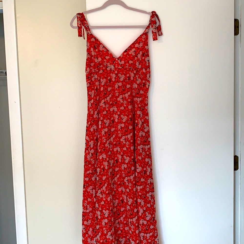 Zara , medium, red dress